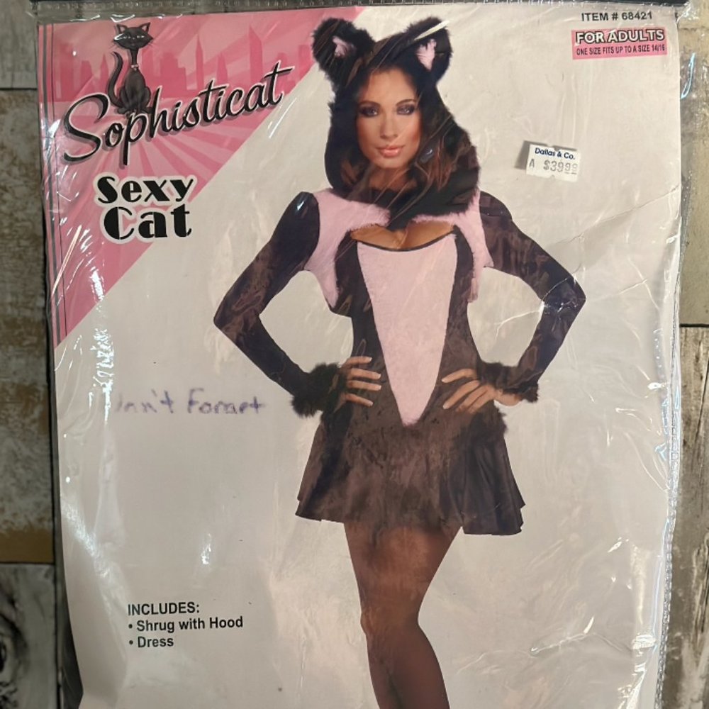 Adult Cat Halloween Costume (One Size)